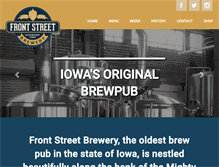Tablet Screenshot of frontstreetbrew.com